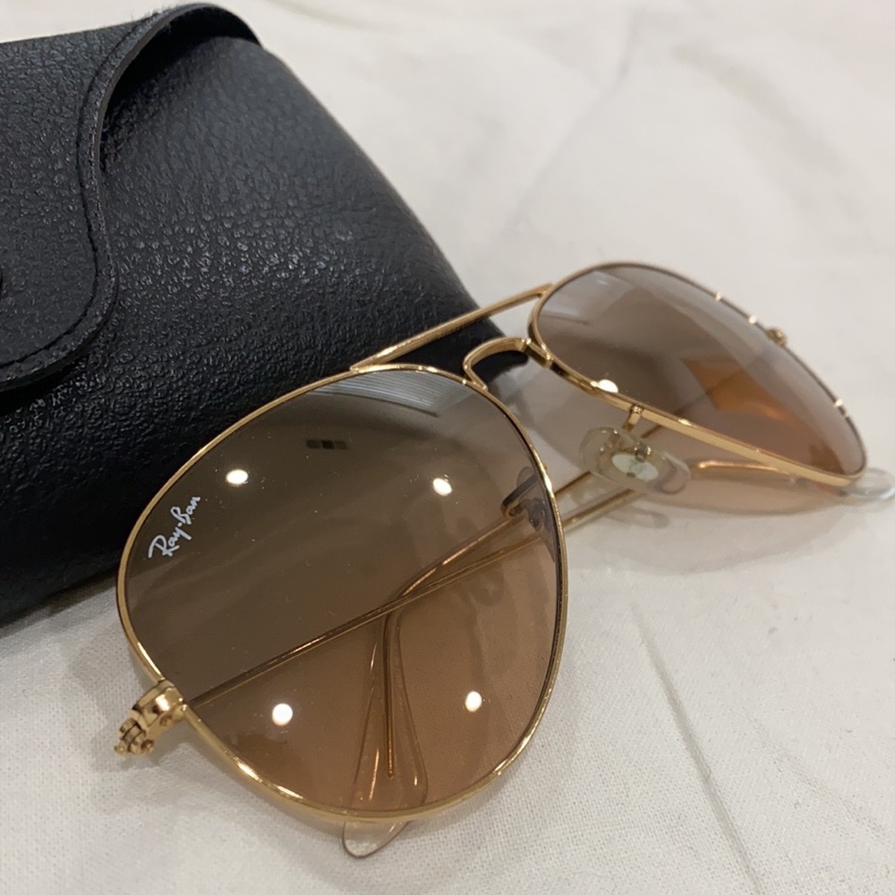 Used Aviator Ray Ban Sunglasses